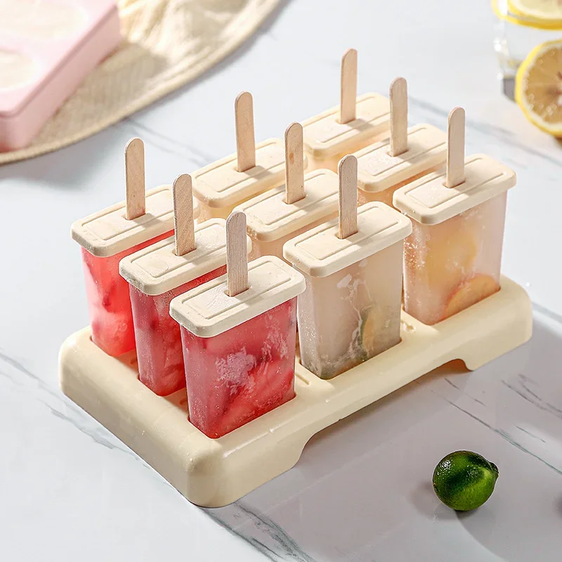 Homemade Popsicle Mold Ice Cream Mold with Sticks for Easy Frozen Treats