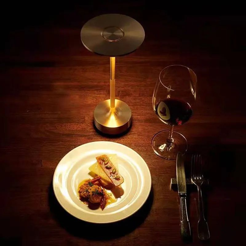 Rechargeable LED Crystal Touch Table Lamp with Aluminum Alloy Base