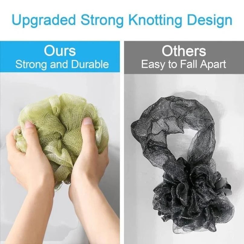 High Density Volumizing Mesh Shower Scrubber