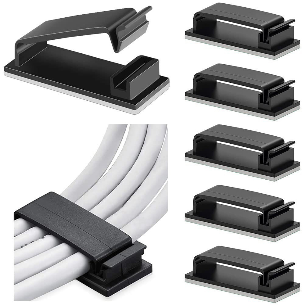 Adhesive Wire Fixing Clips – Secure Your Cables with This Practical Cable Organizer for Home or Office Use