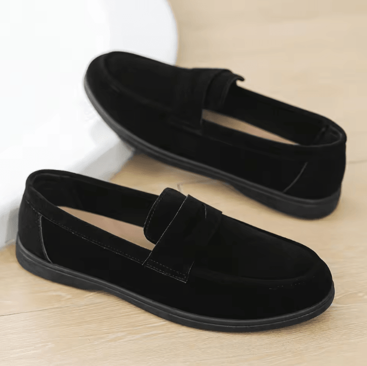 Business Commute Mens Casual Loafers Genuine Leather Lightweight Driving Walking Shoes