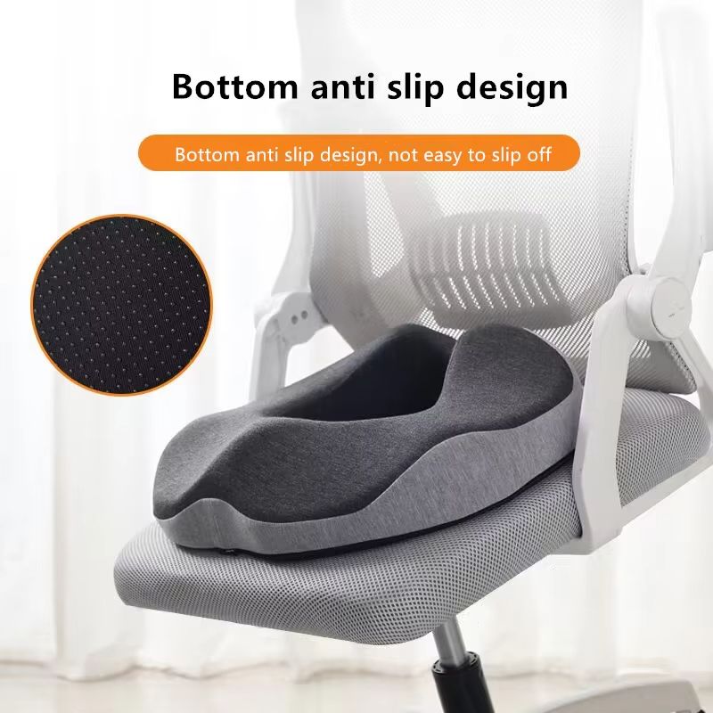 Memory Foam Hemorrhoid Cushion – Sciatica & Tailbone Pain Relief Seat Cushion for Office & Travel