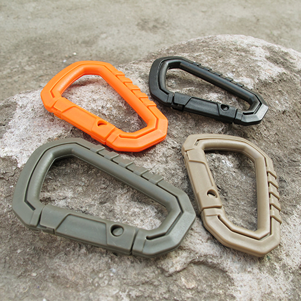 Heavy Duty Tactical Backpack Clip Carabiner Lightweight Utility Gear Hook