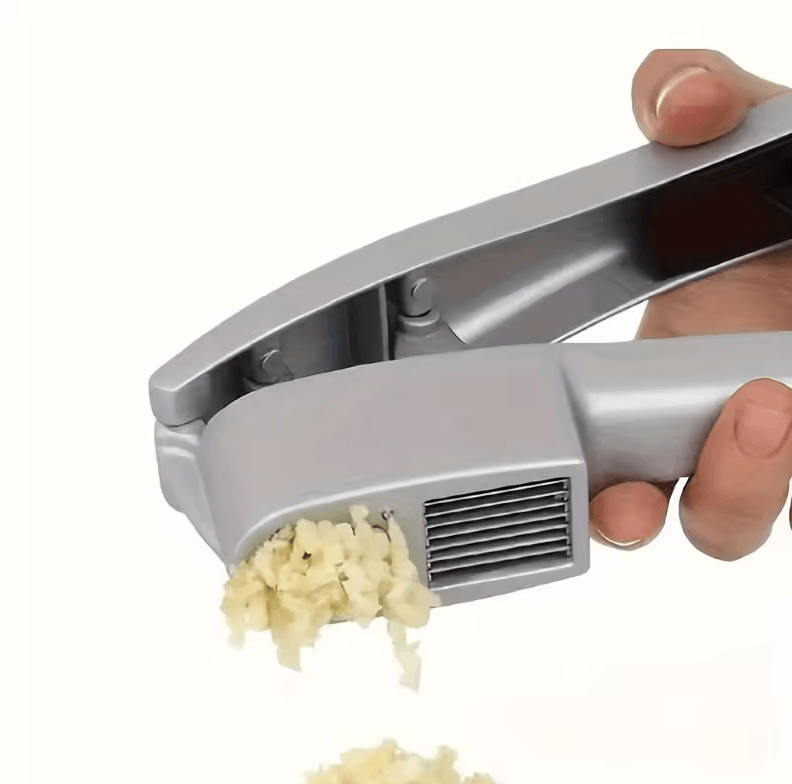 2-in-1 Aluminum Garlic Press and Slicer Grinder Multi-Function Kitchen Tool