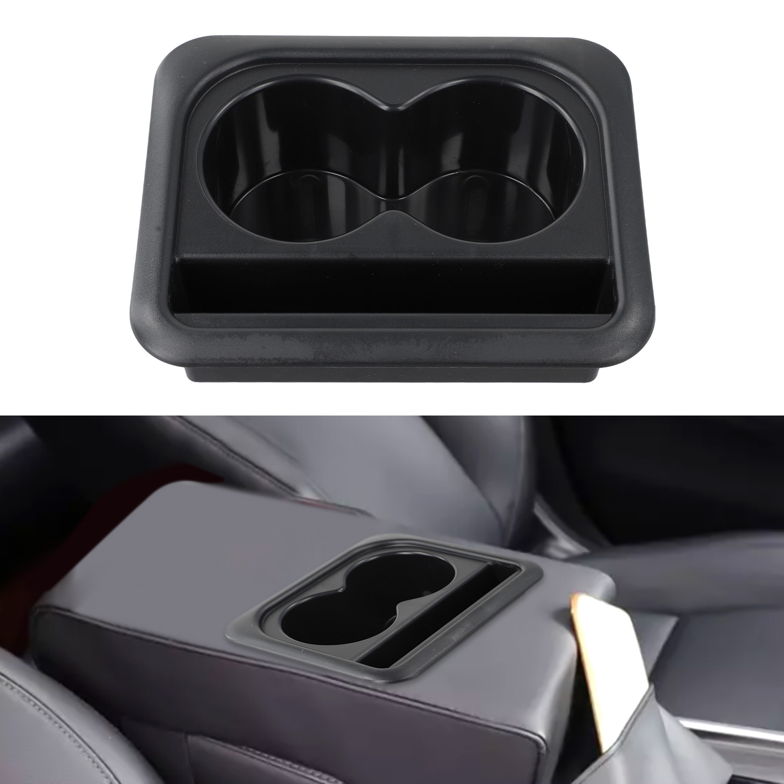 Multifunctional ABS Cup Holder, Matte Tea Cup Holder Car Armrest Box Pad Accessories