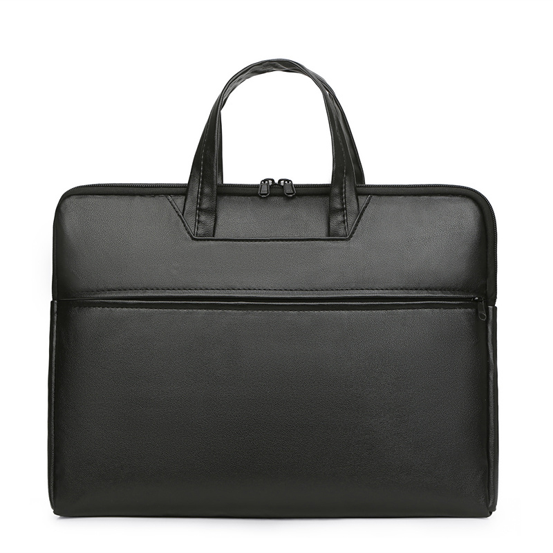 Title 2: Large Capacity Handbag Men'S Briefcase, Adjustable Shoulder Bag And Crossbody Bag With Many Compartments
