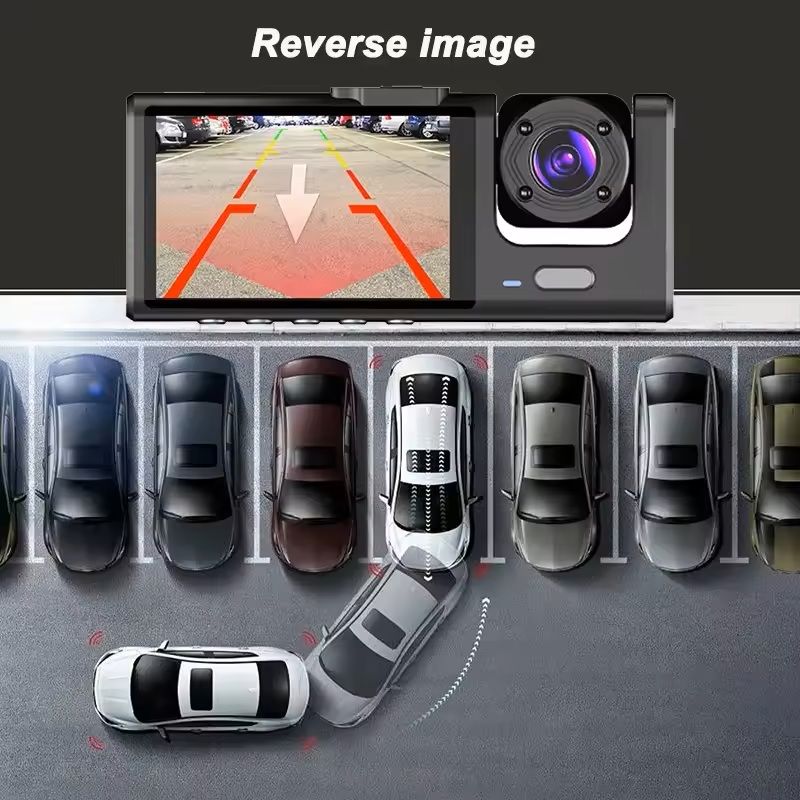 1080P Car Dash Cam with Front and Rear Cameras and Night Vision