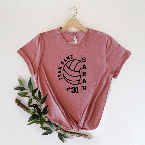 Custom Volleyball Team Name Number Shirts, Personalized Volleyball Player Name Shirts, Game Day Tees