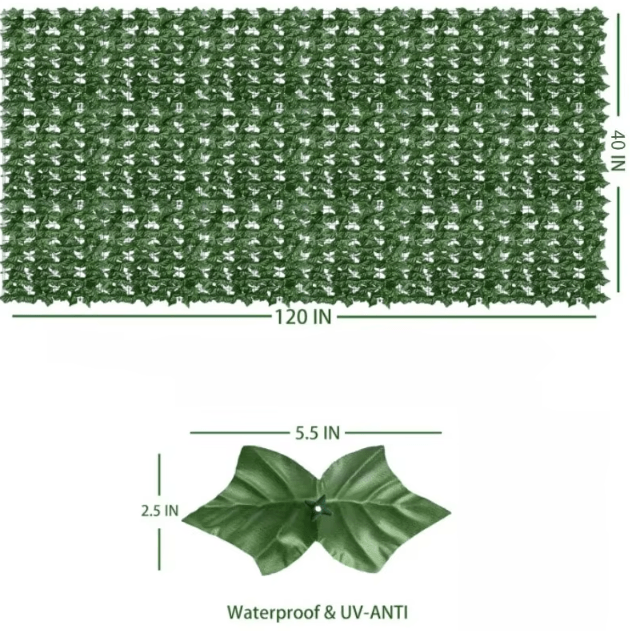 Artificial Ivy Fence Wall Panel – Lush Green Privacy Screen for Home, Balcony & Garden