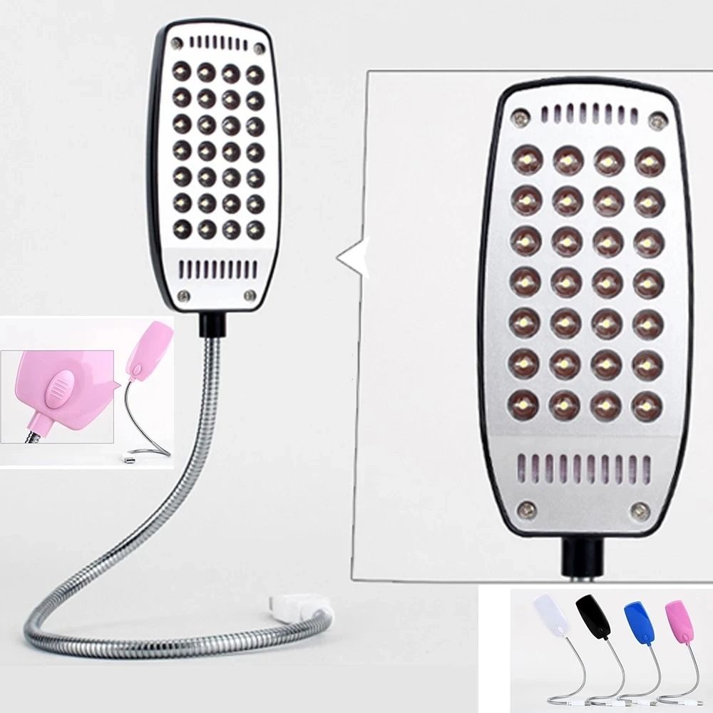 USB LED Book Light with Flexible Neck and Eye Protection