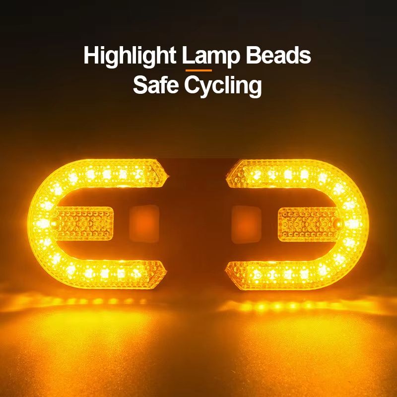 Wireless Bike Turn Signal Rear Light with Remote Control