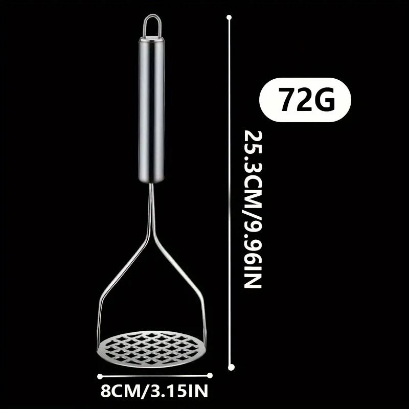 Stainless Steel Manual Potato Masher Fruit and Vegetable Crusher Kitchen Tool