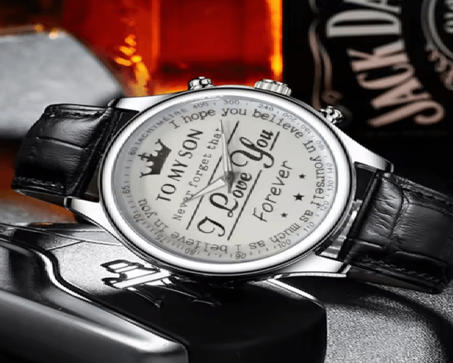Classic Business Quartz Watch Crown Dial Mesh Strap