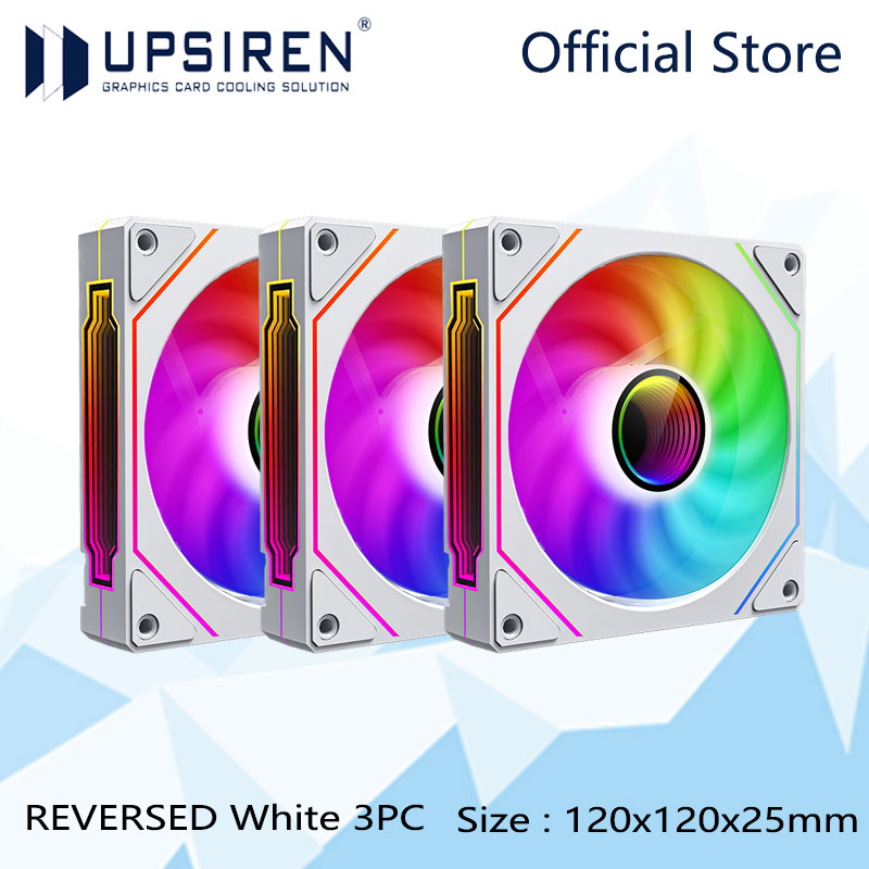ARGB Chassis Fan 4 Pin PWM, Quiet 120mm PC Case Fan 12V, 600-1500RPM, High Air Volume