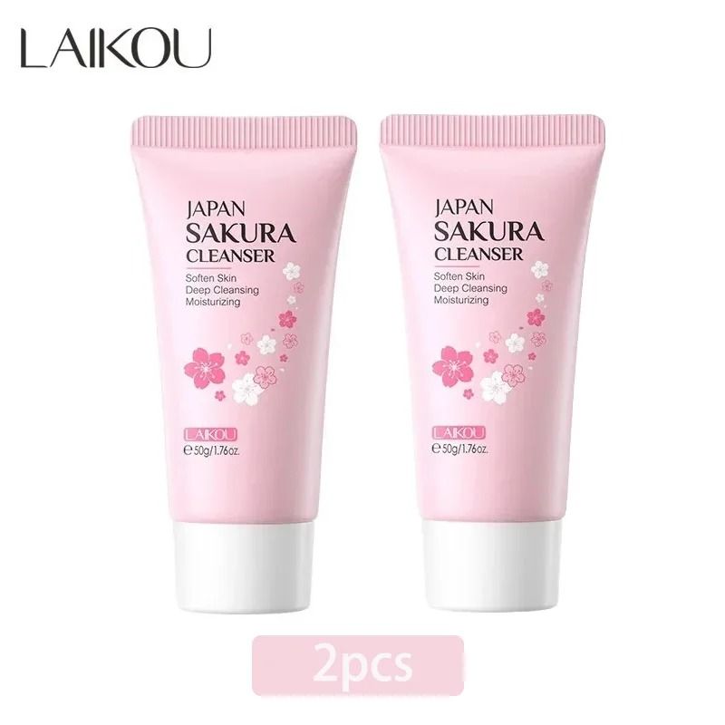 LAIKOU Sakura Gentle Facial Cleanser for Oil Control and Pore Care