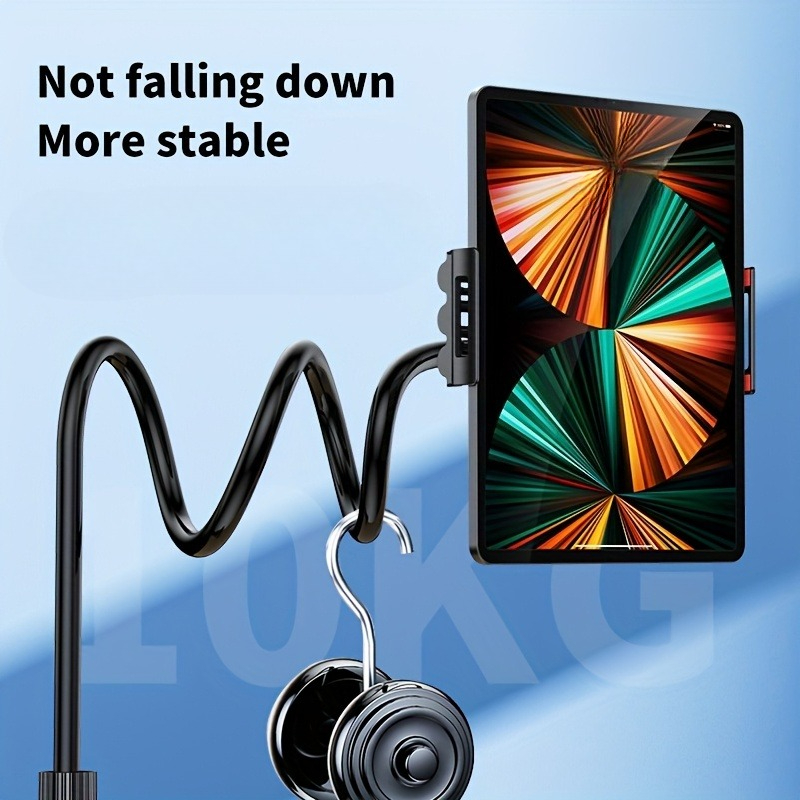 Flexible Stand for Desktop and Bed Use, Tablet Phone Holder with Adjustable Spiral Base