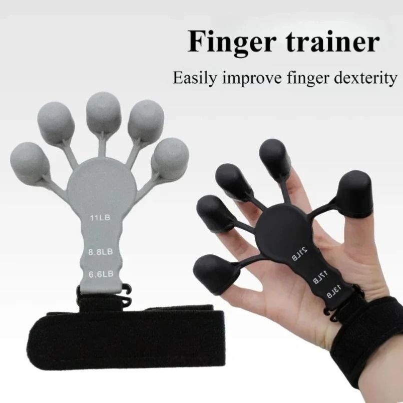 Silicone Finger Exercise Stretcher Hand Strengthener Grip Trainer
