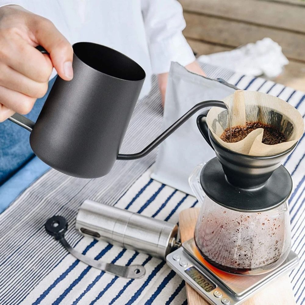 Stainless Steel Gooseneck Pour Over Coffee Pot with Narrow Spout