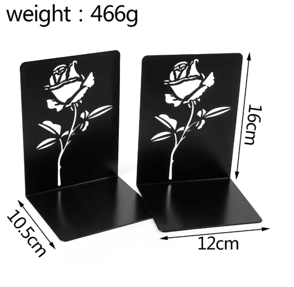 Cute Cat Metal Bookends Heavy Duty Decorative Bookends for Shelves