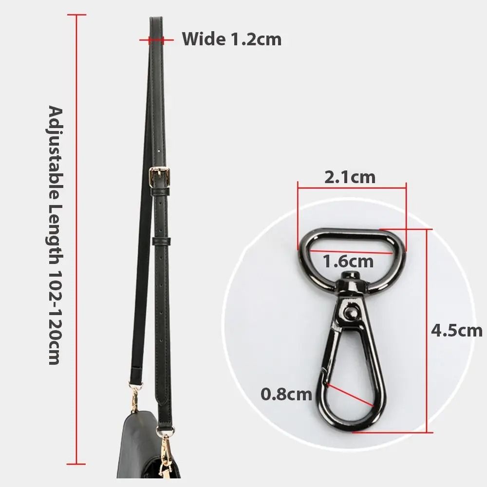 Adjustable Genuine Leather Shoulder Strap