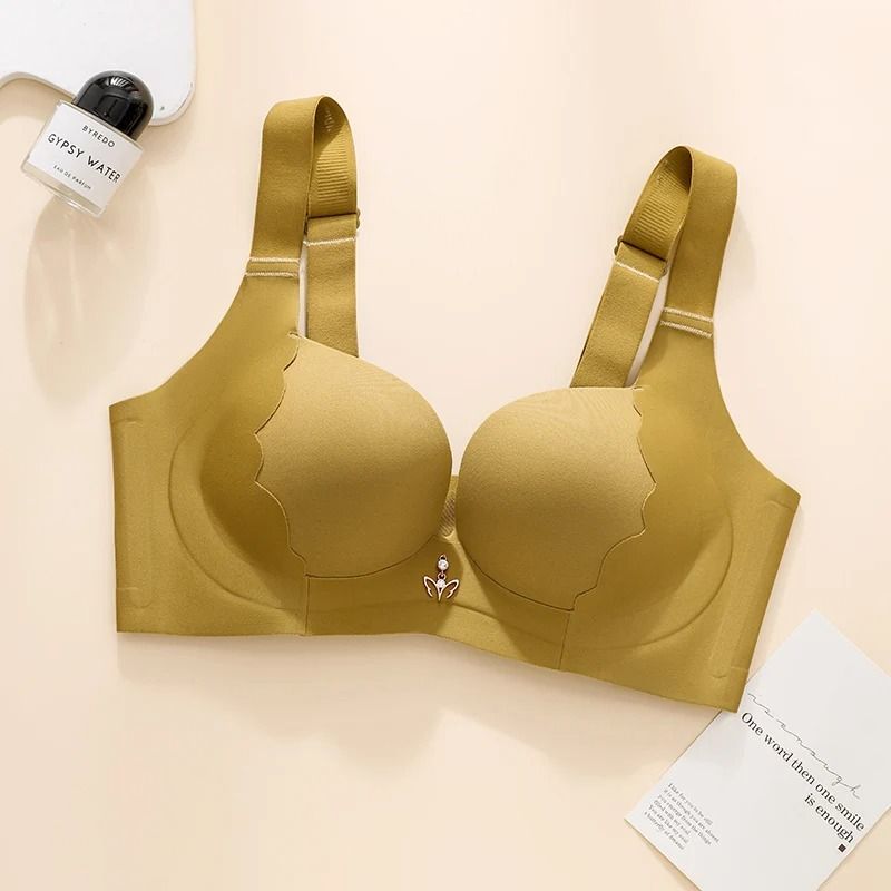 Seamless Bra for Women Plus Size Wireless Lightly Lined Full Coverage Bra