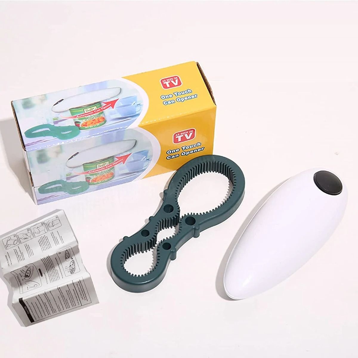 Electric One-Touch Automatic Can Opener Set