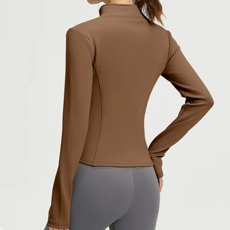 Aiithuug Slim-Fit Winter Fleece Running Jacket