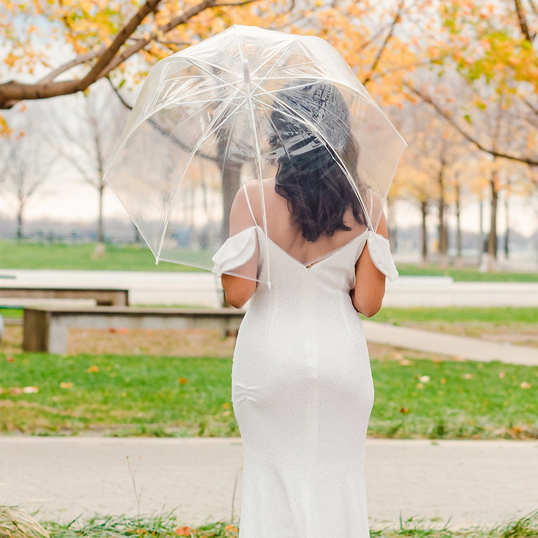 8-Rib Transparent Bubble Umbrella