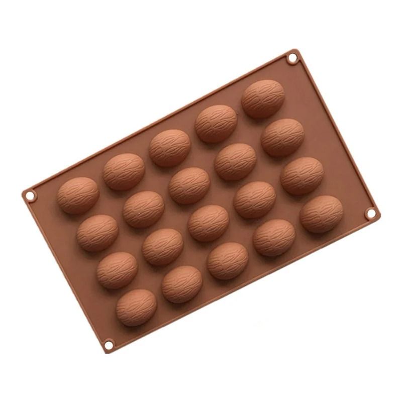 20 Holes Walnuts Nuts Shape Silicone Chocolate Moulds