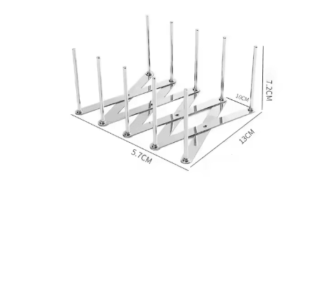 Retractable Stainless Steel Dish Rack Heavy Duty Space Saving Pot Lid & Plate Holder