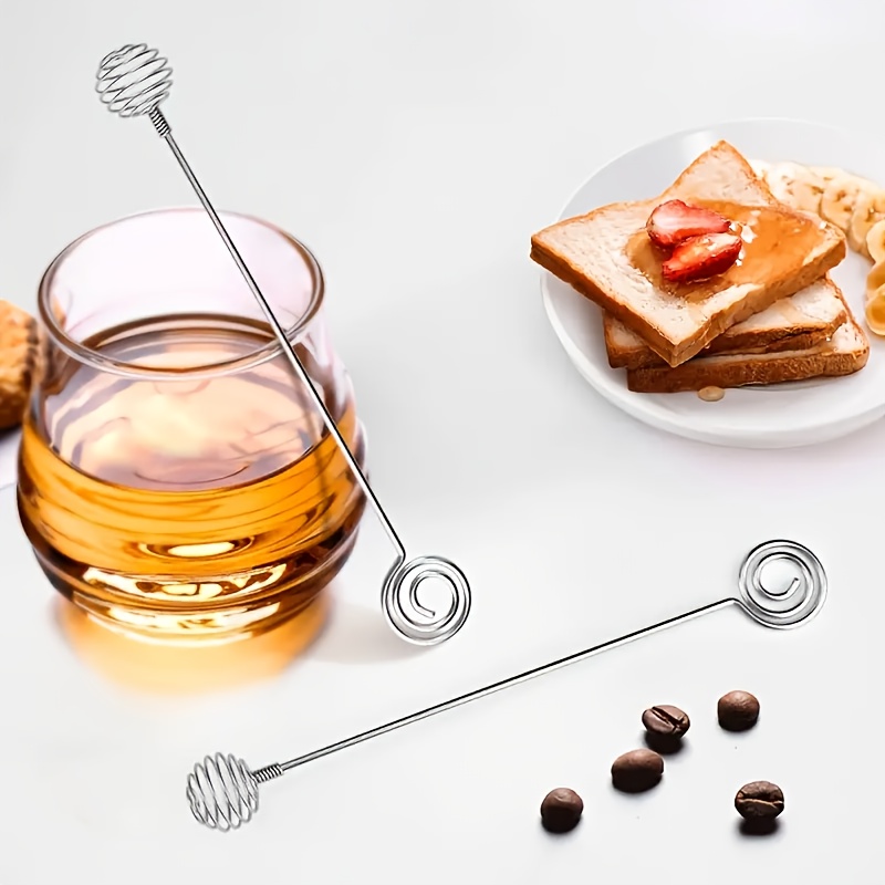 Honey Stir Bar Stainless Steel Mixing Spoon for Jar, Practical Honey Stick Kitchen Tool