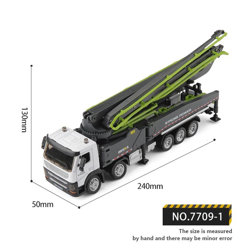 Alloy Concrete Pump Truck Model