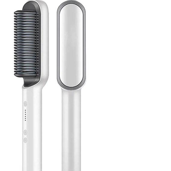 Professional Hot Comb Hair Straightener Brush Fast Heating Ceramic Styling Tool