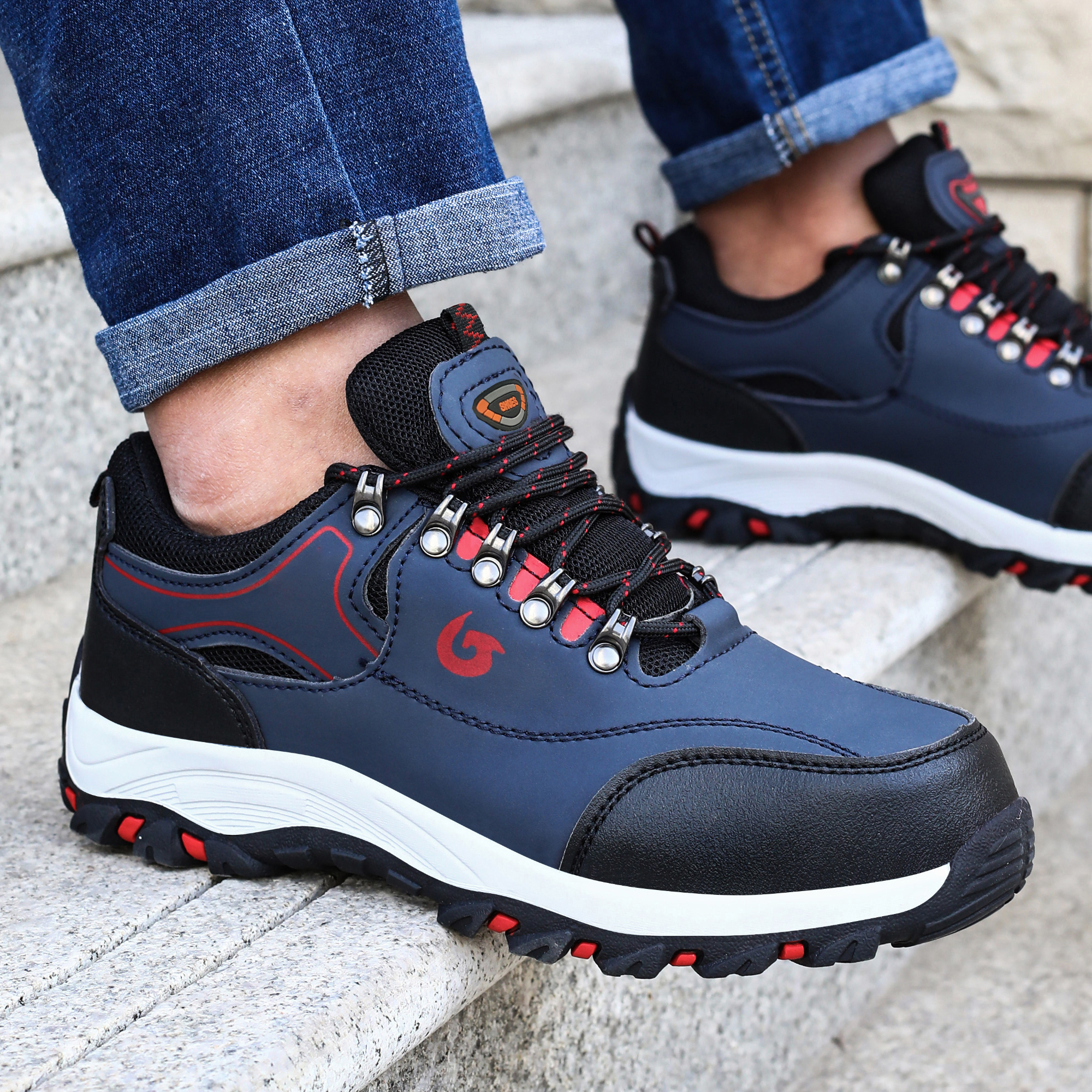 Men Work Shoes, Steel Toe Cap Shoes, Protective Sneakers, Puncture Proof Safety Boots, Construction Shoes For Men