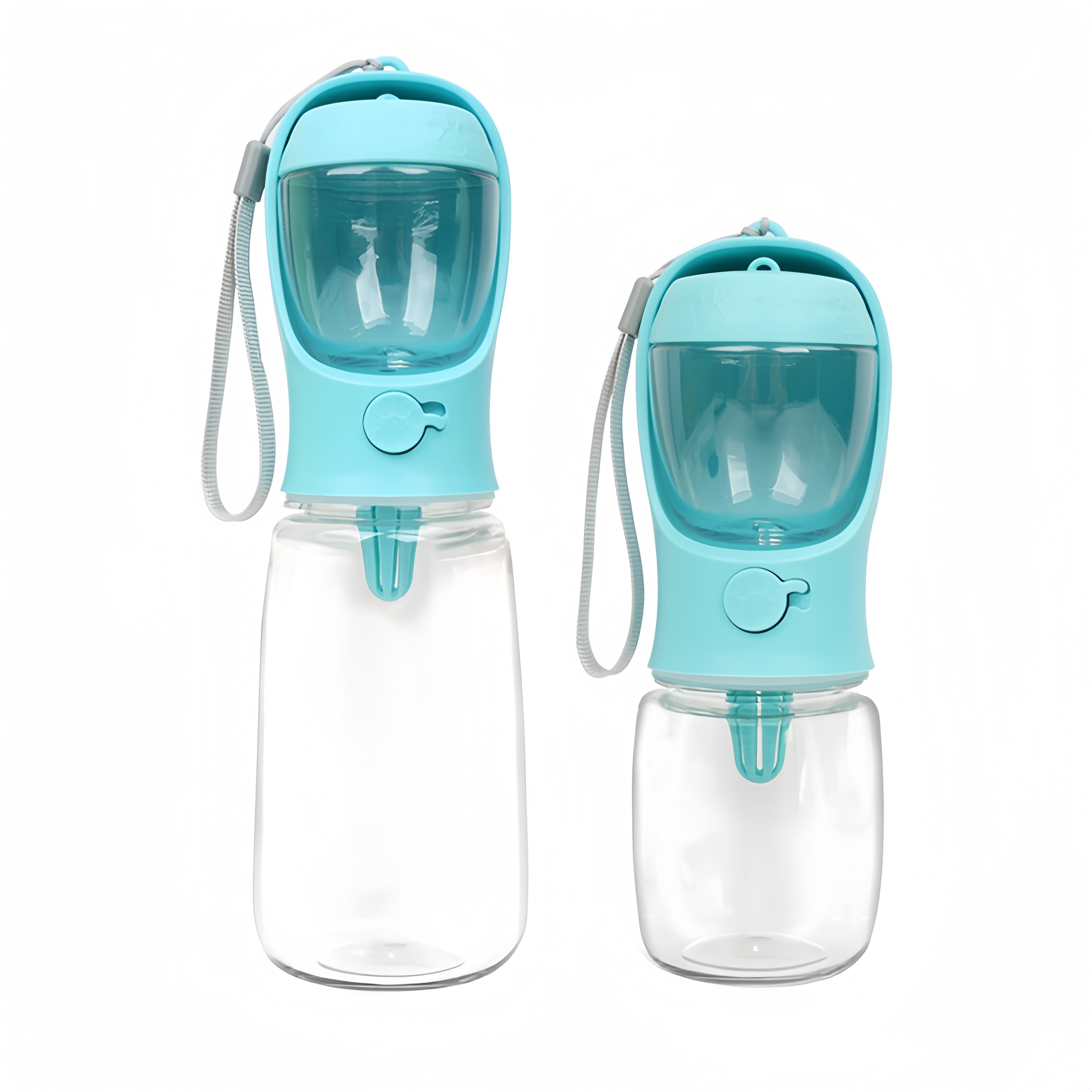 Portable Dog Water Bottle With Food Storage Travel Pet Feeder