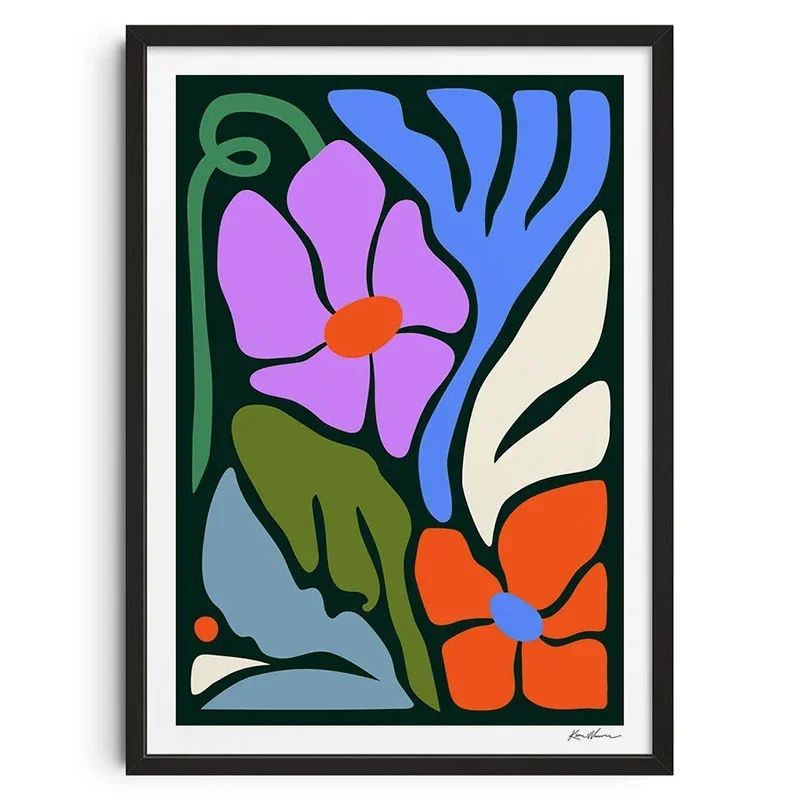 Retro Abstract Canvas Wall Art – Soulful Vintage Wall Decor Print for Living Room & Home Styling