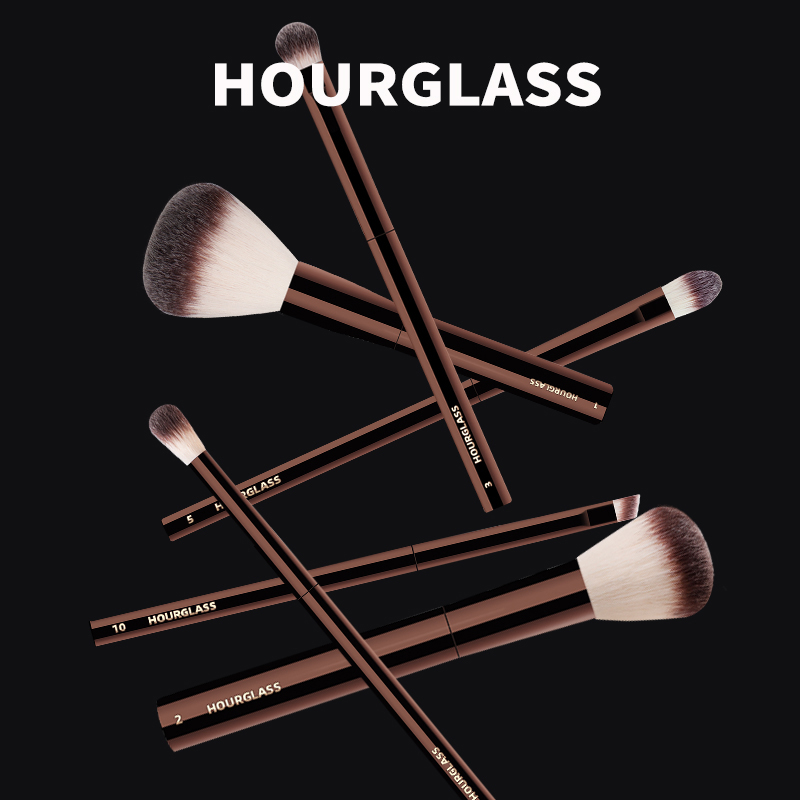Hourglass Makeup Brush No.23 Retractable Blush Brush Soft Skin Friendly Fiber Hair Fashion Design Single Face Brush