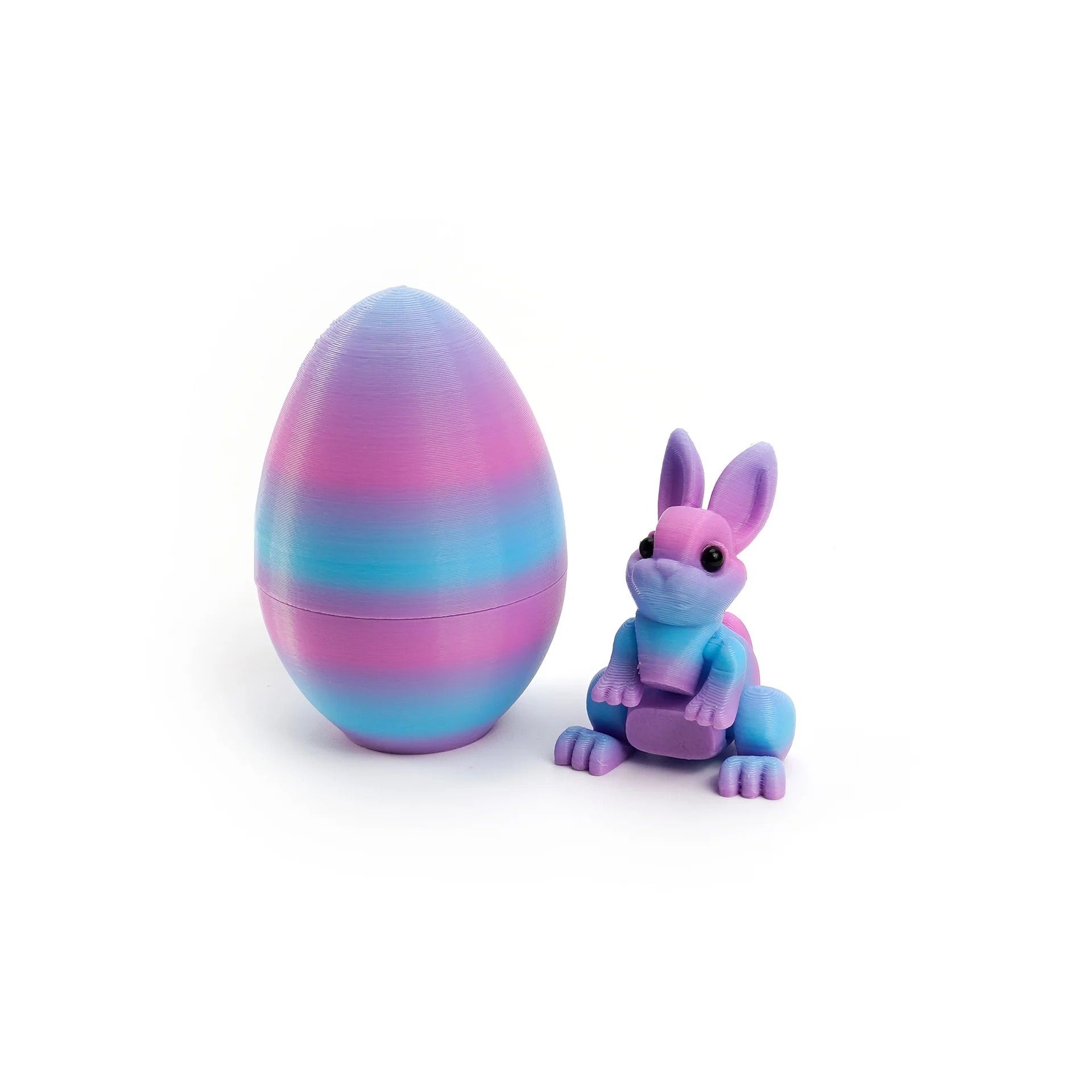 Architectural 3D-Printed Easter Rabbit Figurine