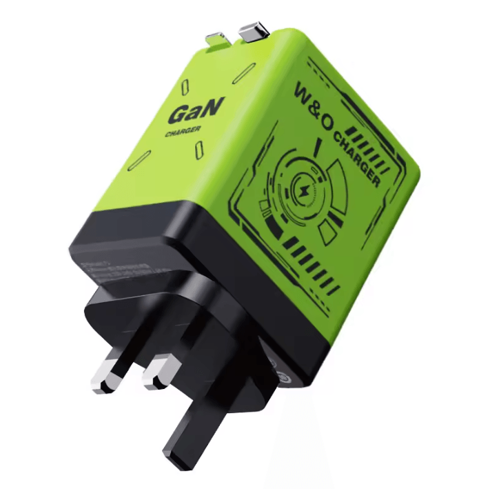 VoltMini GaN Fast Charging Adapter with Retractable Cable & Multi-Protection