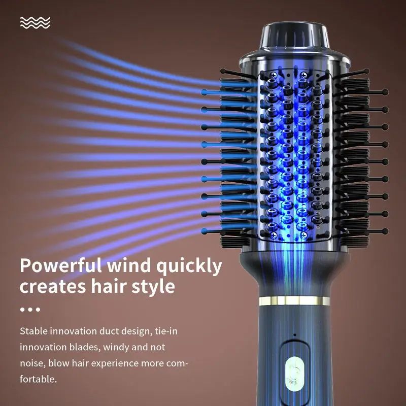 SOKANY 3-in-1 Ionic Hot Air Comb – Negative Ion Hair Dryer Brush & Volumizing Styler
