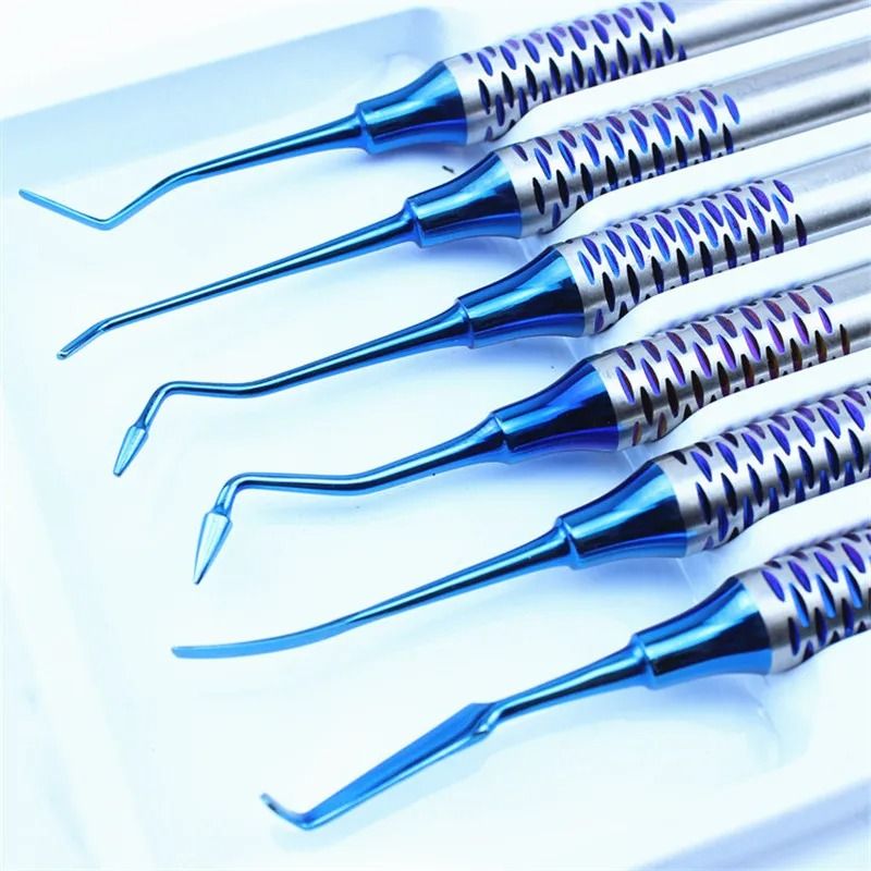Dental Composite Resin Filling Spatula Set With Titanium Plated Heads
