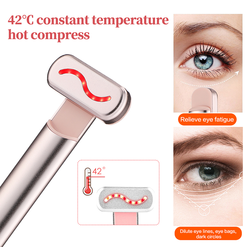 Anti-Wrinkle Skin Care Tool – EMS Microcurrent Facial Massager with Red Light