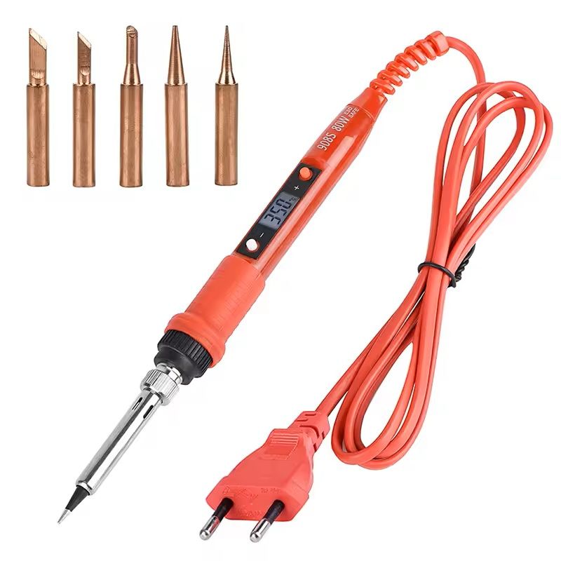 Adjustable Temperature Soldering Iron Kit with LCD Display