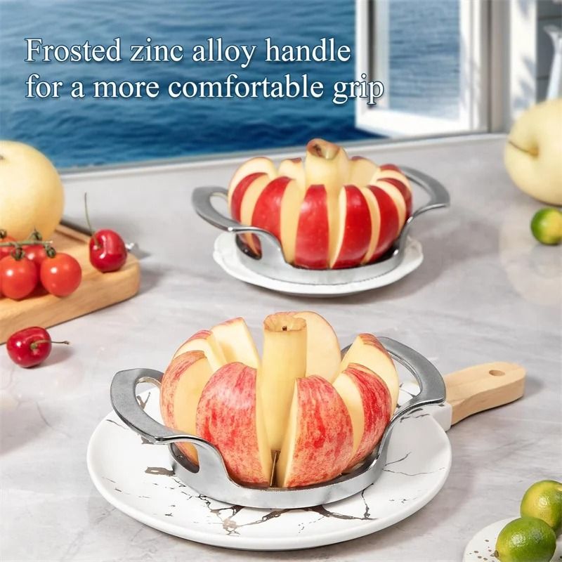 Upgraded Stainless Steel Apple Slicer and 8-Blade Fruit Divider