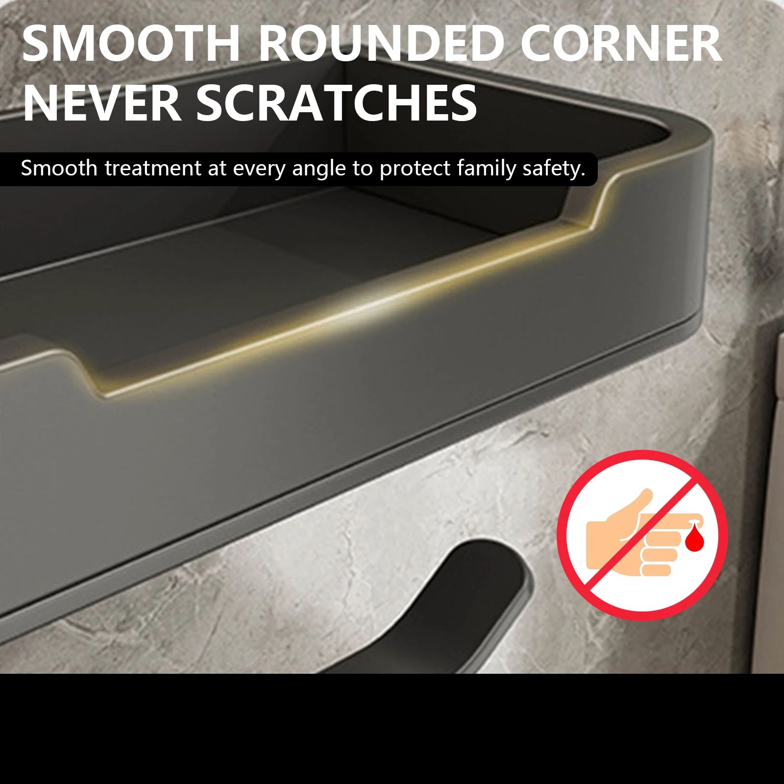 Matte Black Wall Mounted Toilet Paper Holder with Storage Shelf