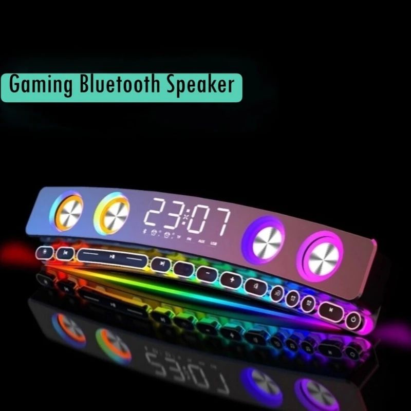 Premium Bluetooth Sound Bar with RGB Stereo Speaker & Deep Subwoofer Sound System
