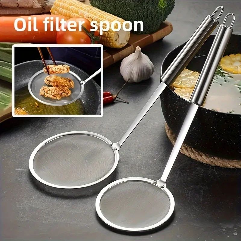 Stainless Steel Fat Skimmer Strainer Spoon