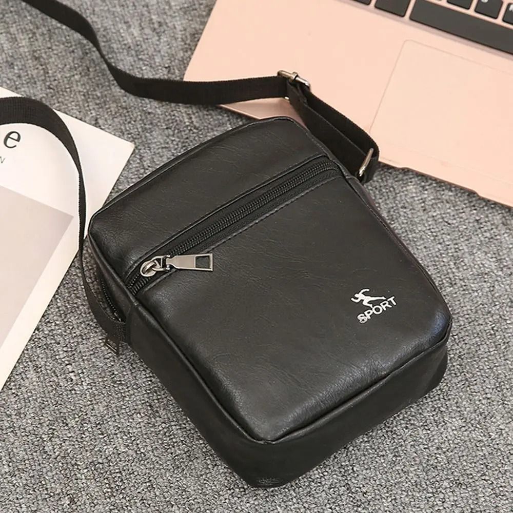 Vintage PU Leather Messenger Crossbody Bag