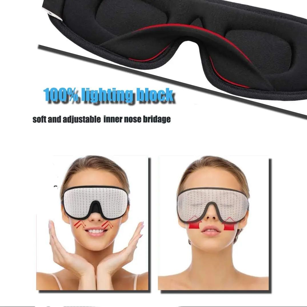 3D Soft Padded Sleep Eye Mask Blindfold