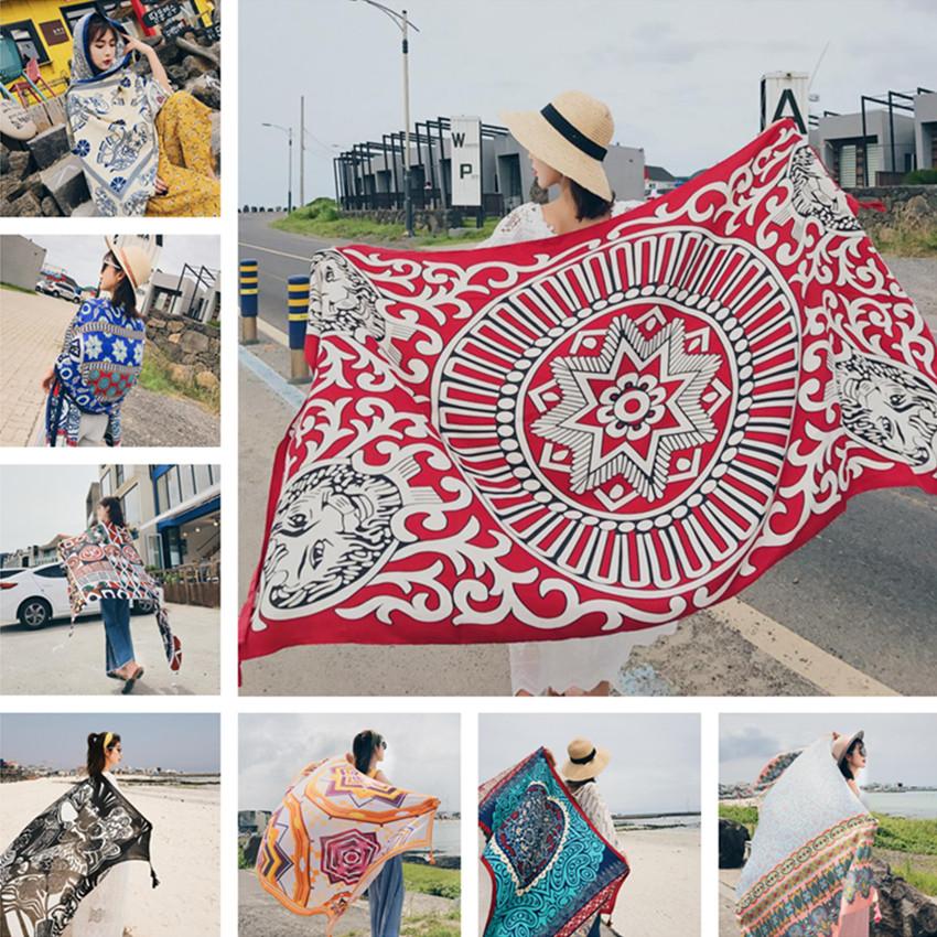 Women Beach Dress, Large Bikini Bathing Swimwear Cover Up Sarong Wrap Scarf